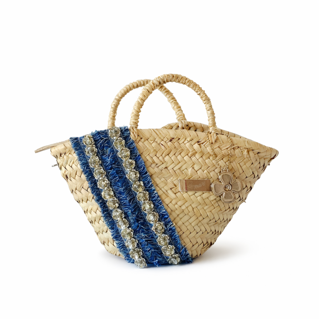 Brisa · Mini Capazo de Palma | Marea Azul