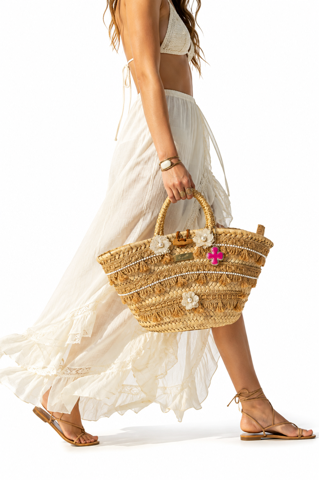 elina en uso — capazo palma verano mujer — lo-peto