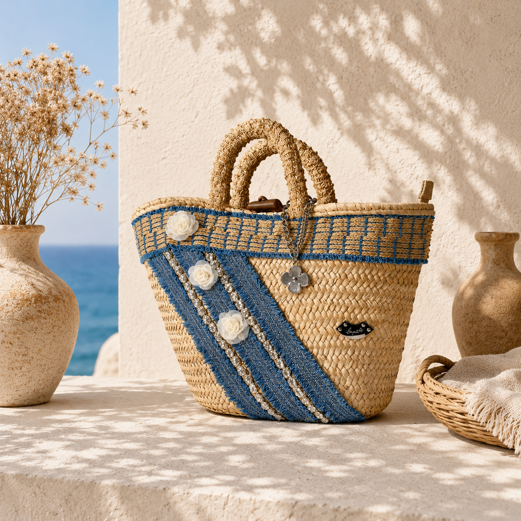 Capri · Capazo de Mano | Marea Azul