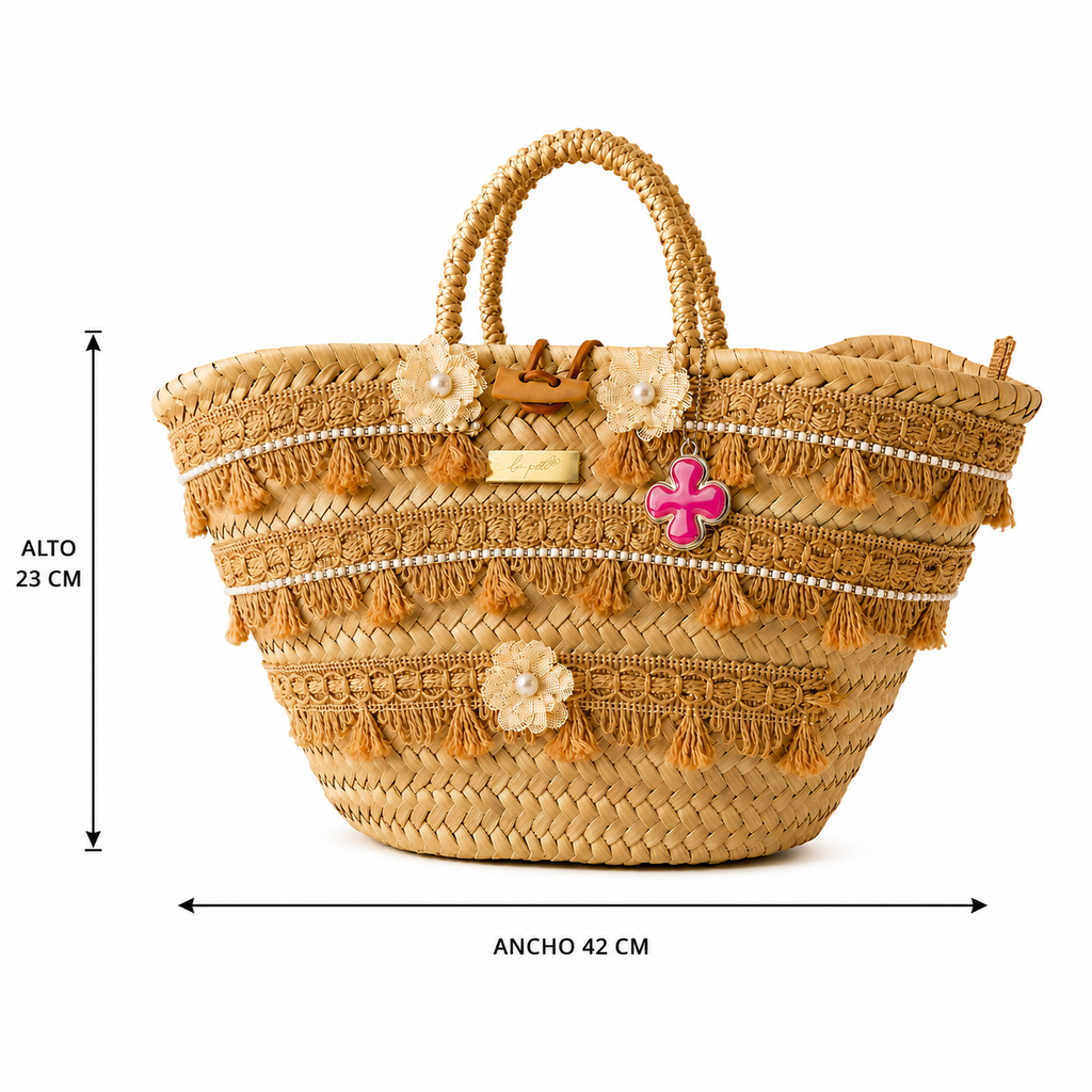 Melina medidas — bolso palma artesanal España — lo-peto