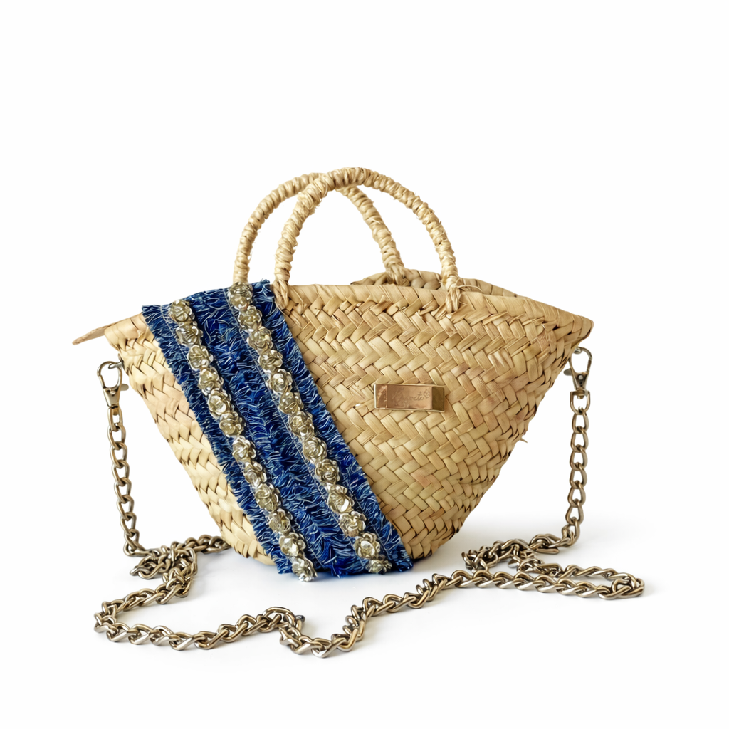 Brisa · Mini Capazo de Palma | Marea Azul