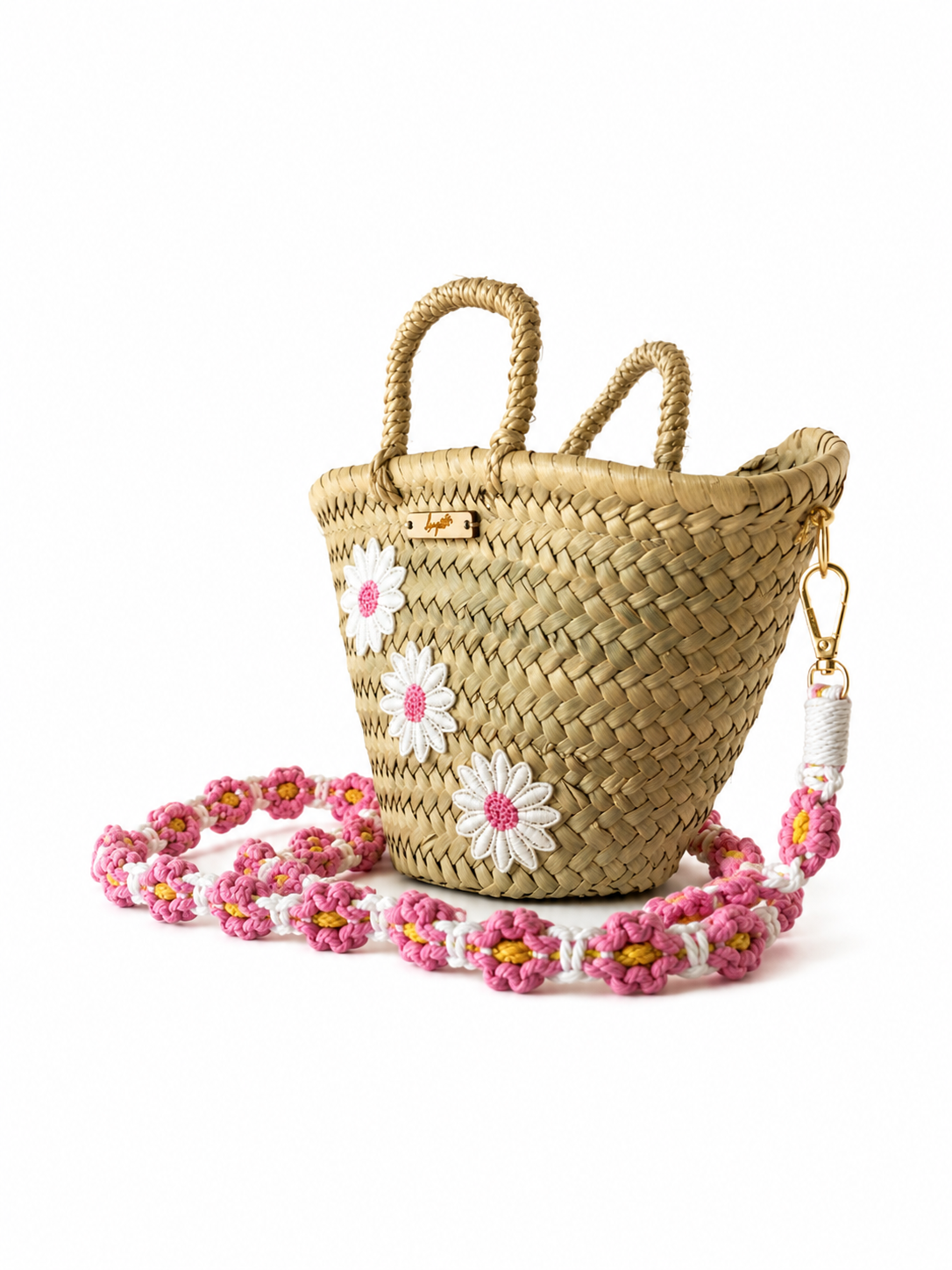 Marga ladeado — bolso palma artesanal Flor en Palma — lo-peto