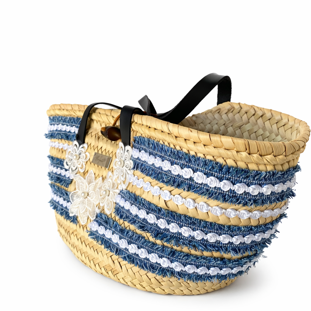 Bianca · Capazo de Palma | Marea Azul