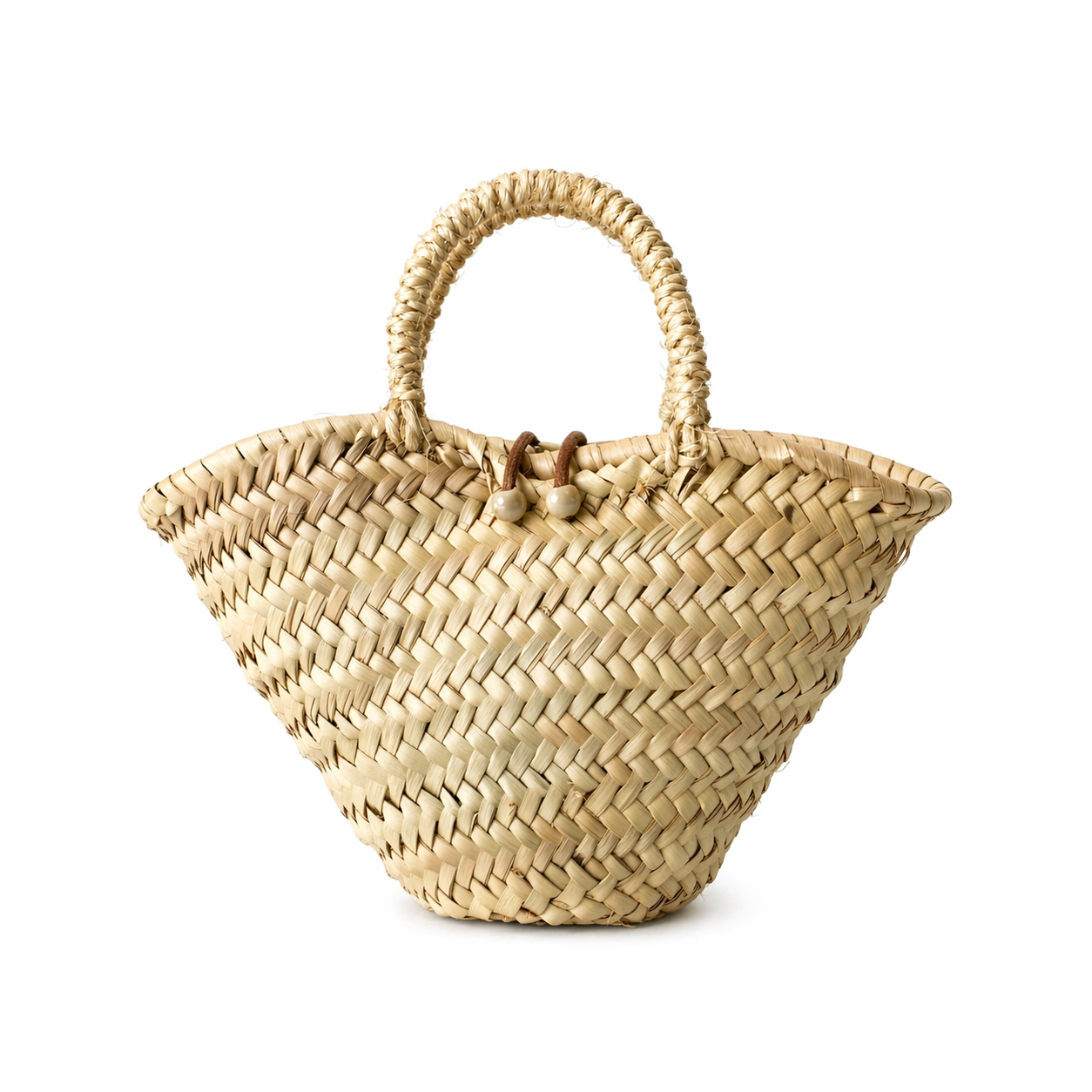 Capazo Dalia trasera — bolso palma verano pieza única — lo-peto