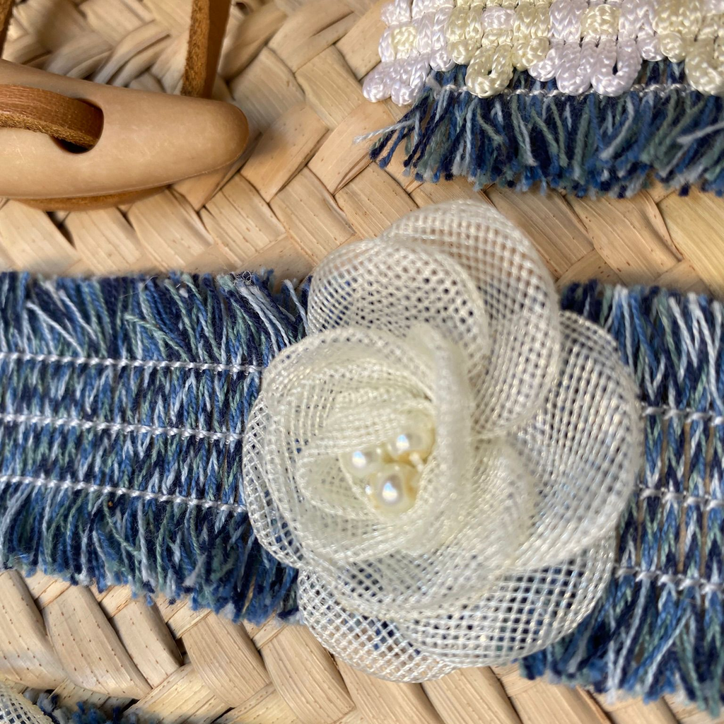 Perla · Capazo de Palma | Marea Azul