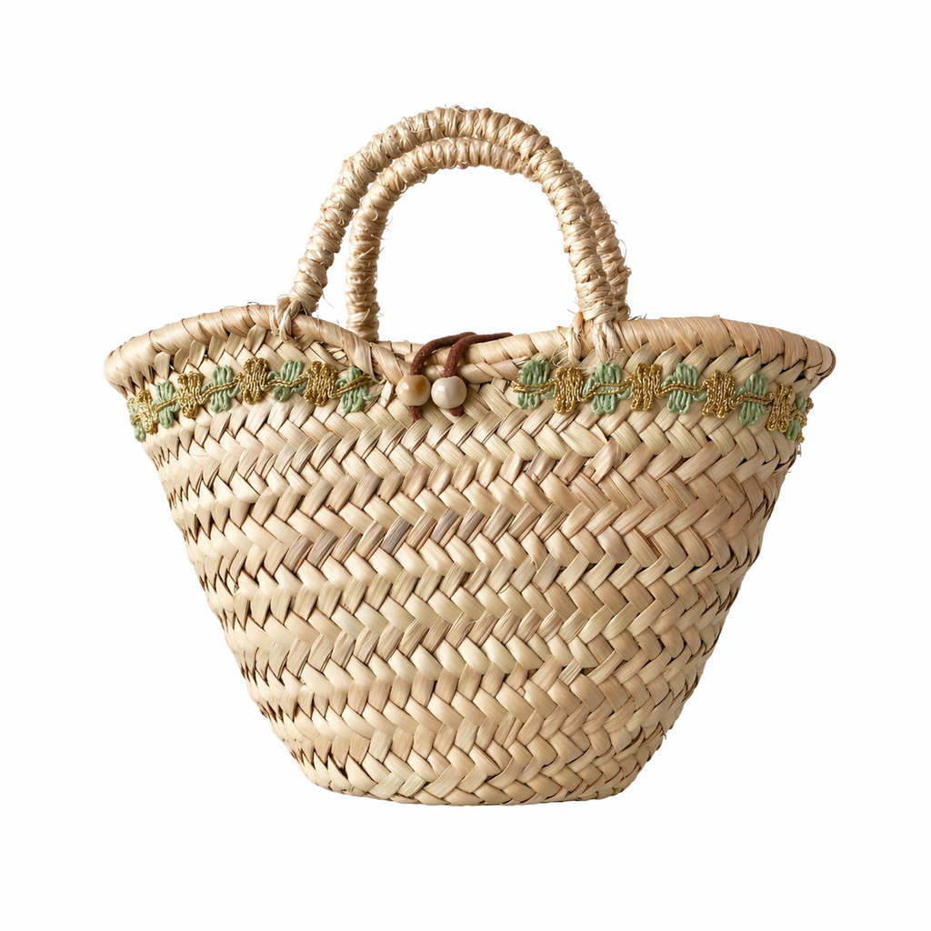 Azahar trasera — capazo palma natural pieza única — lo-peto