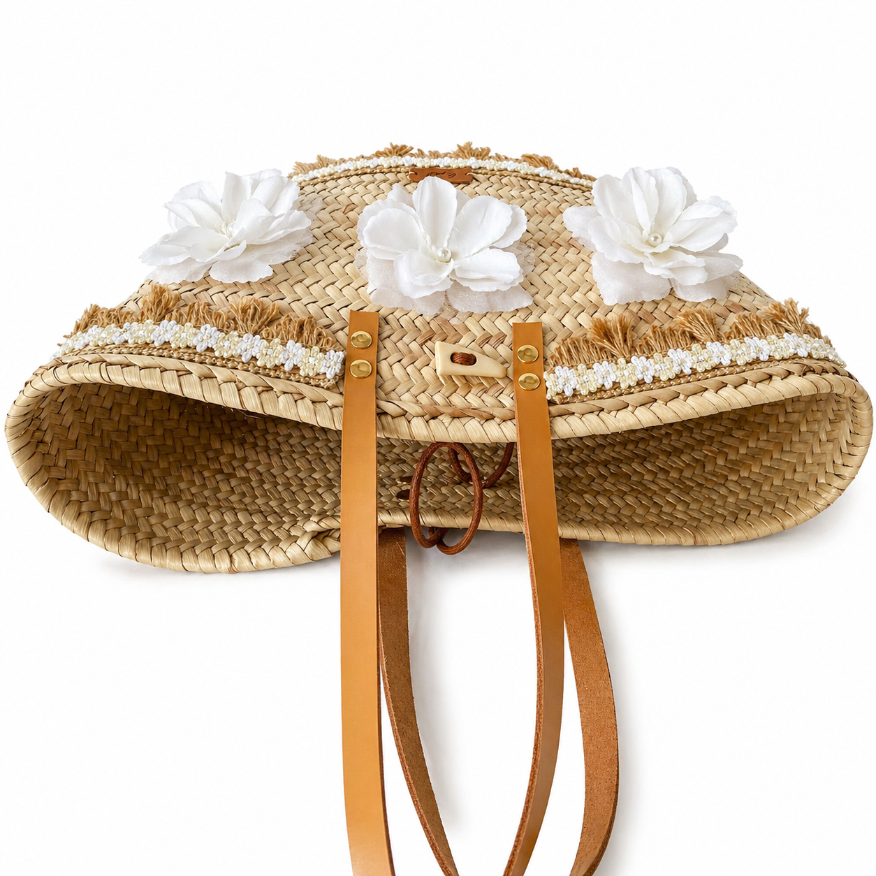 Lirio tumbado — bolso palma verano hecho a mano España — lo-peto